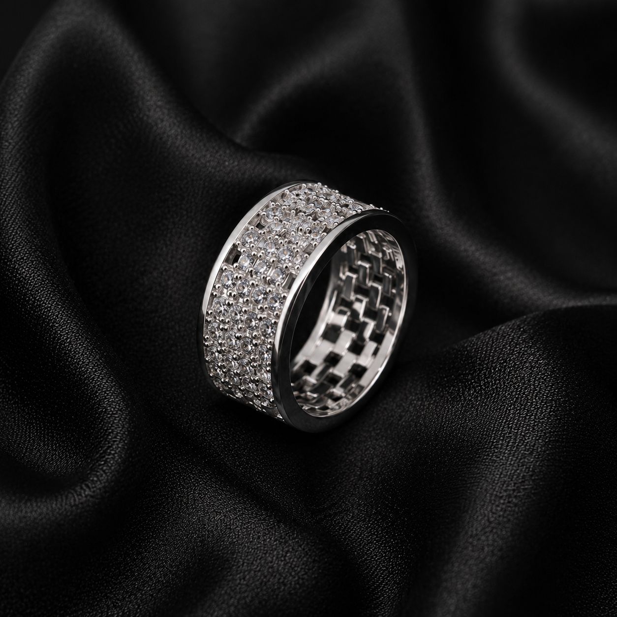 Pavé Band Ring (Silver)