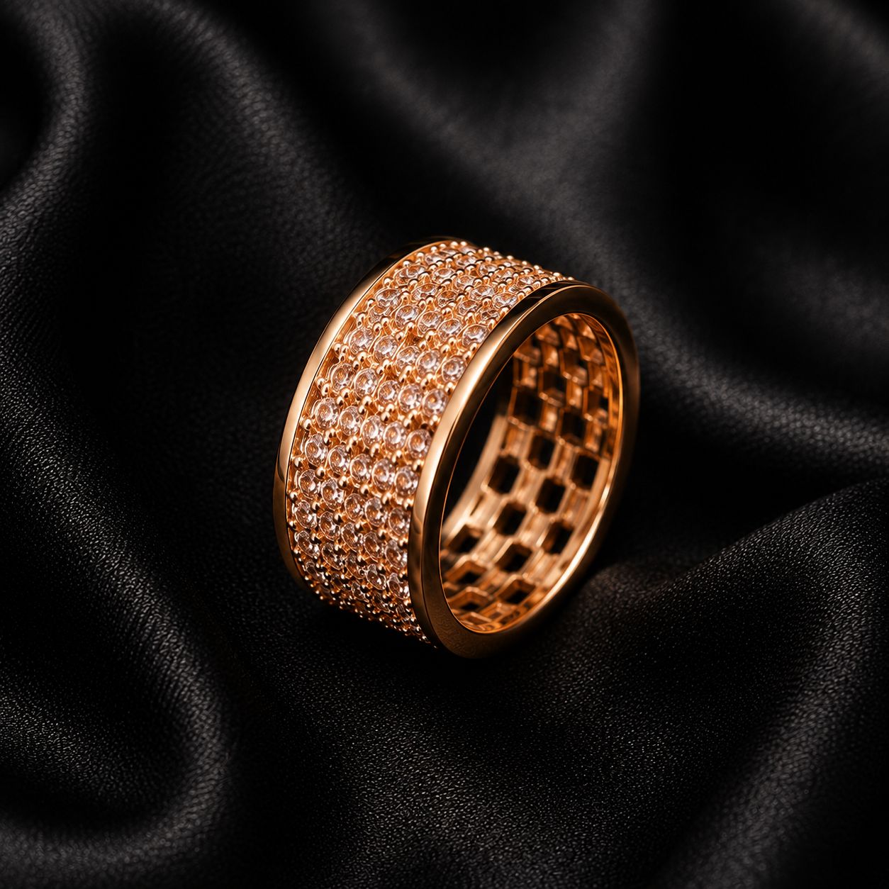 Pavé Band Ring (Rose Gold)