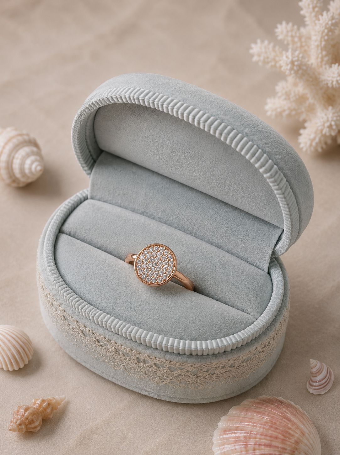 Pavé Disc Ring