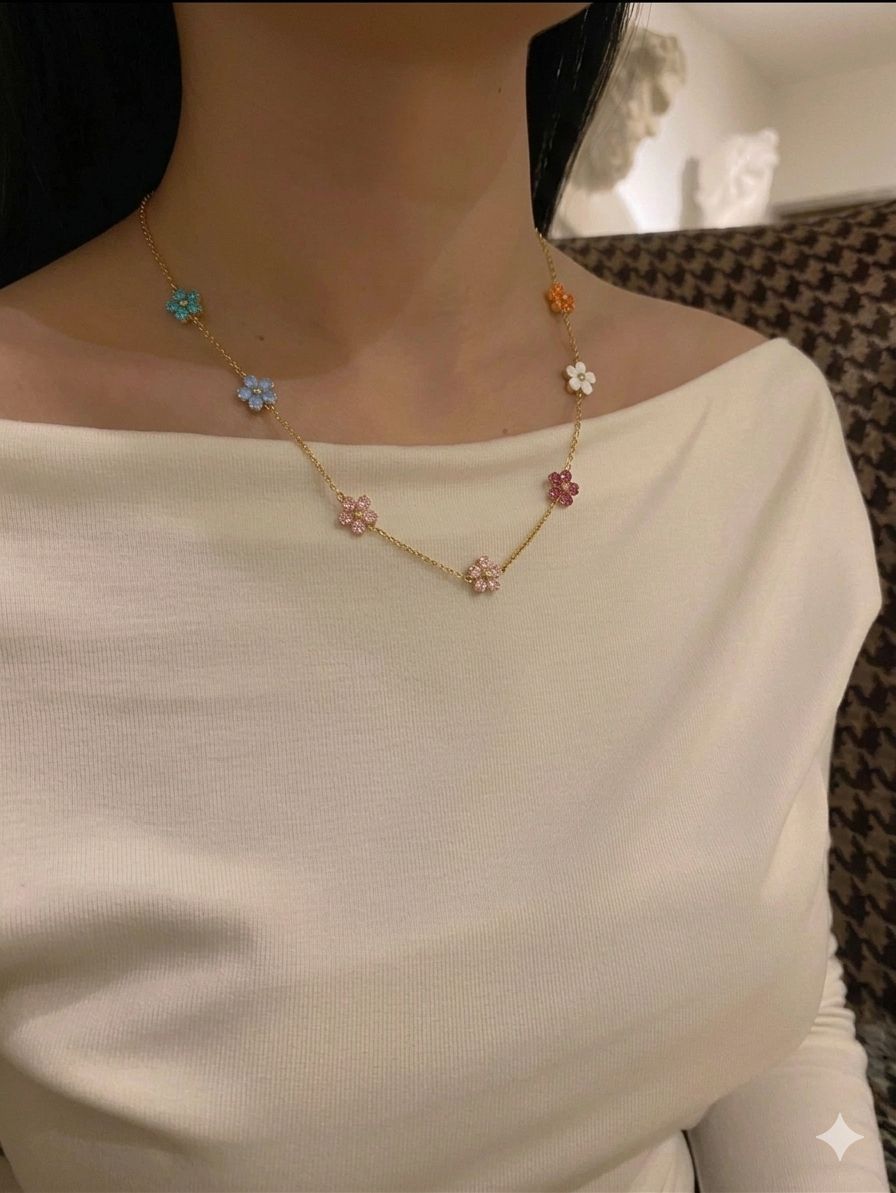 Floral Charm Necklace