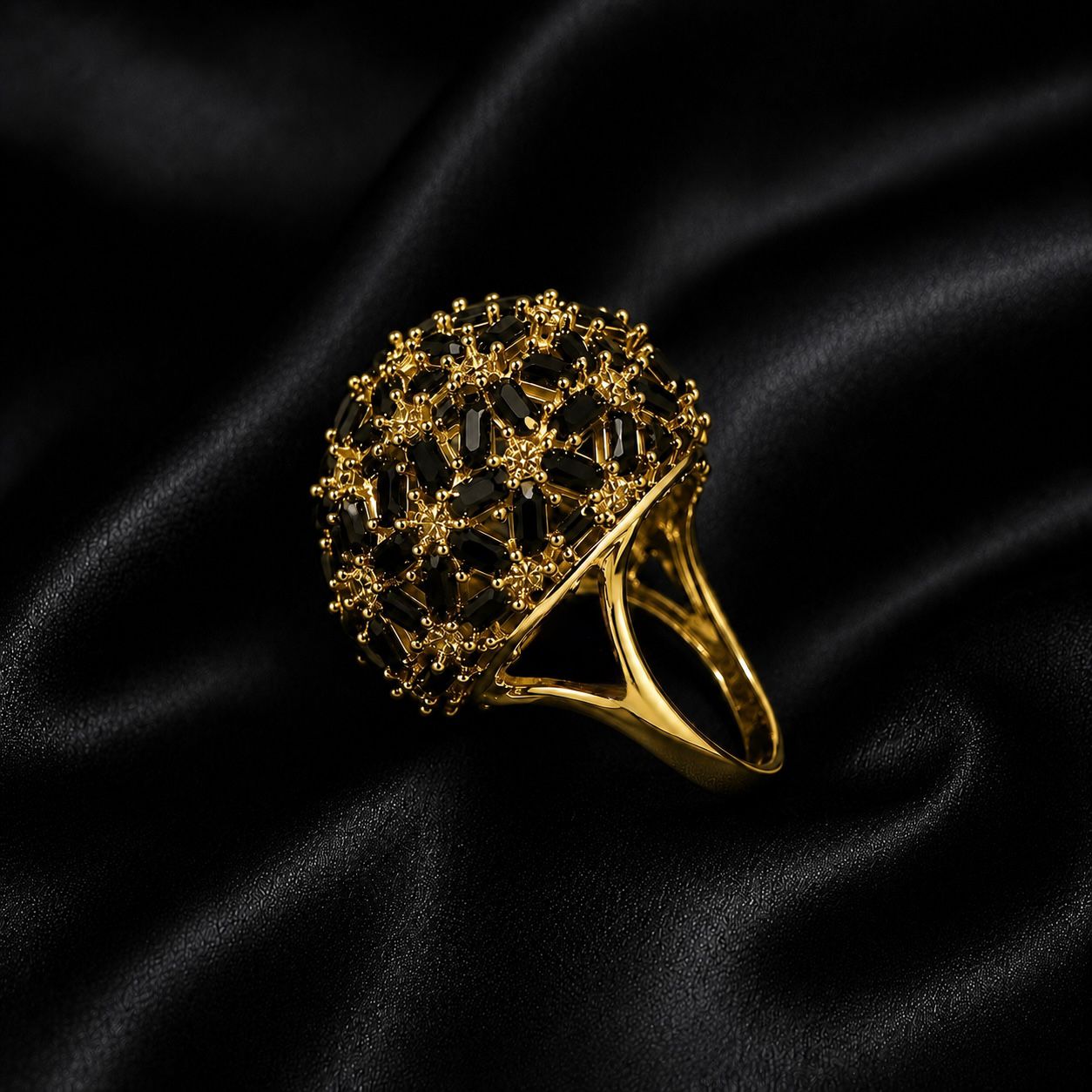 Midnight Mosaic Ring (Gold)