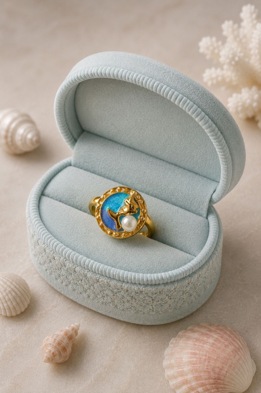 Mermaid Tail Pearl Ring