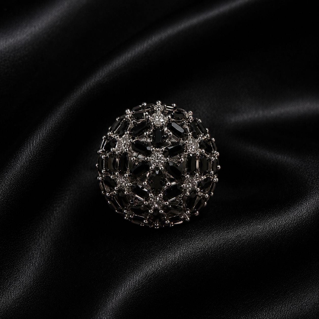 Midnight Mosaic Ring (Silver)