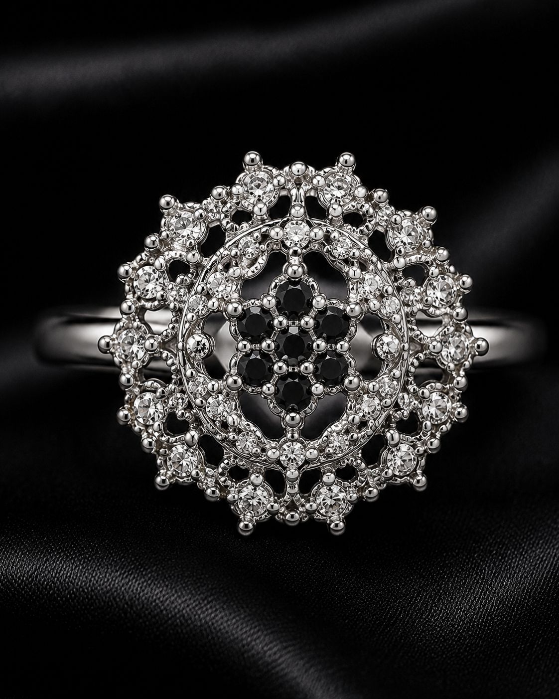 Vintage Lace Ring (Silver)
