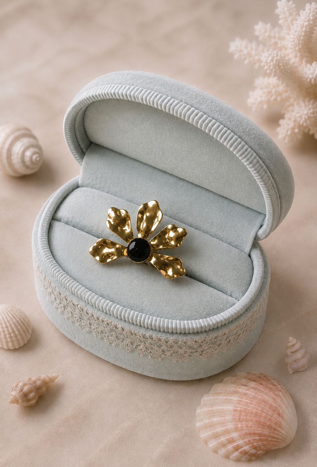 Midnight Bloom Ring