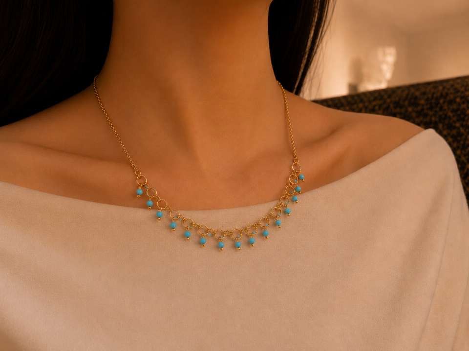 Turquoise Charm Necklace