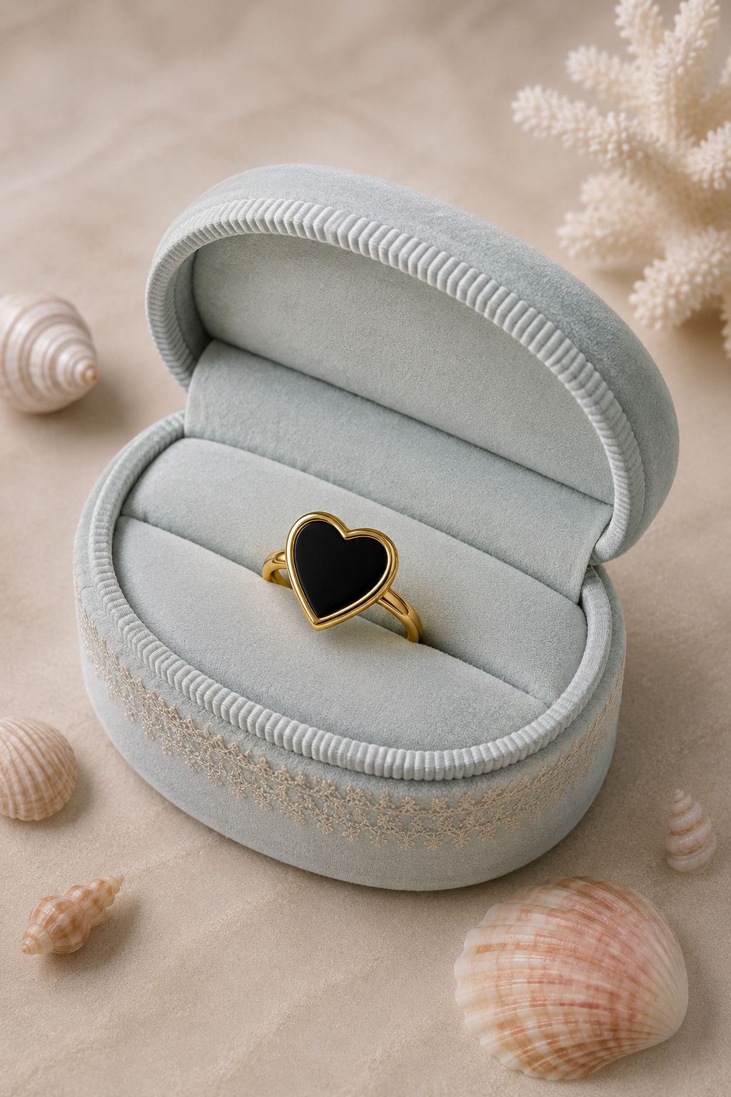 Black Heart Ring