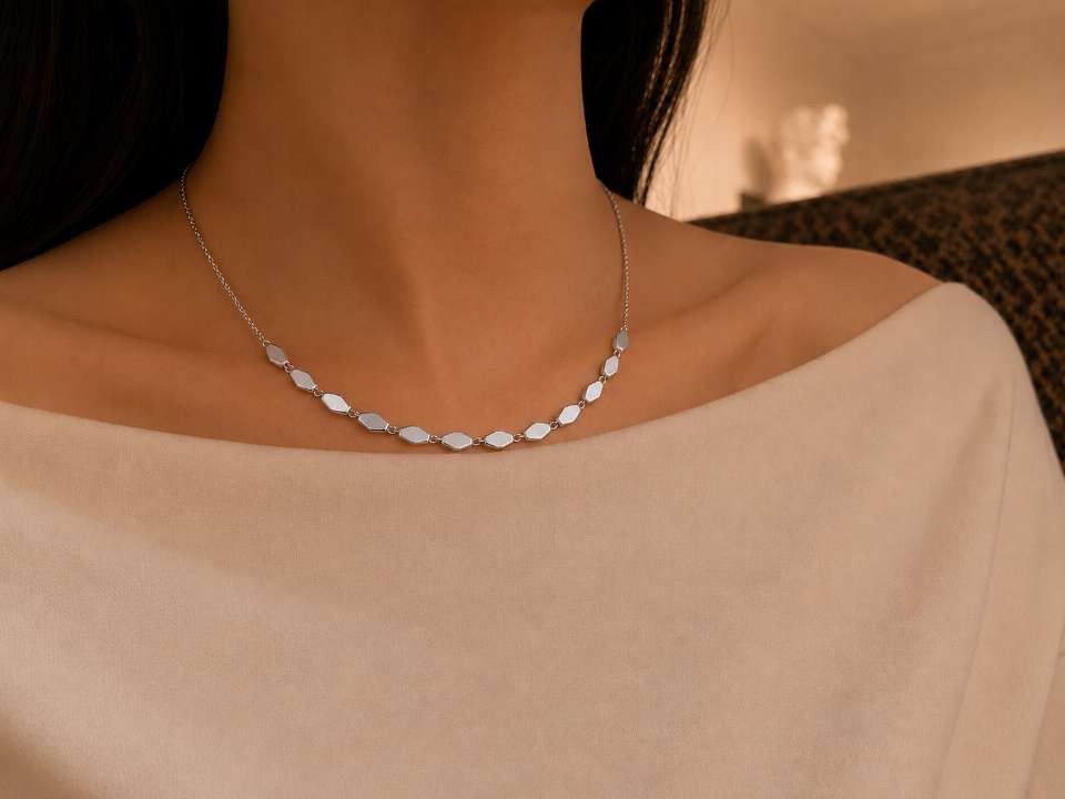 Silver Link Choker