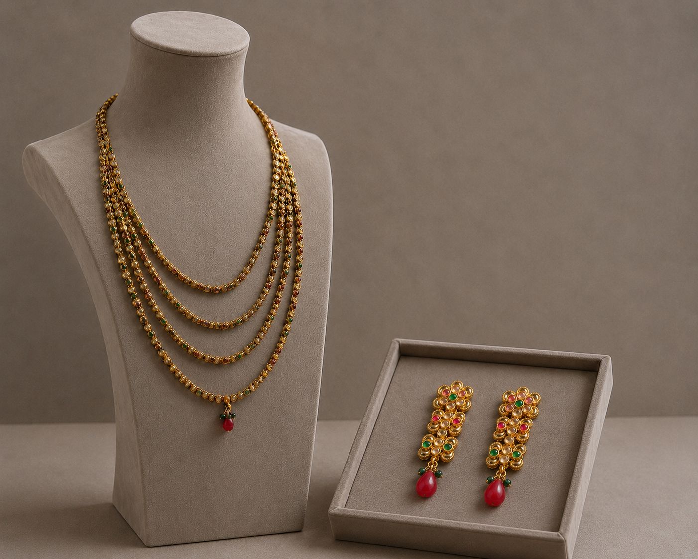 Heritage Layered Statement Necklace Set