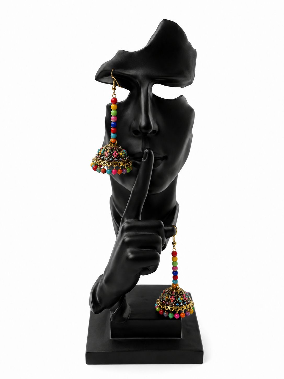 Multicolor Beaded Jhumka