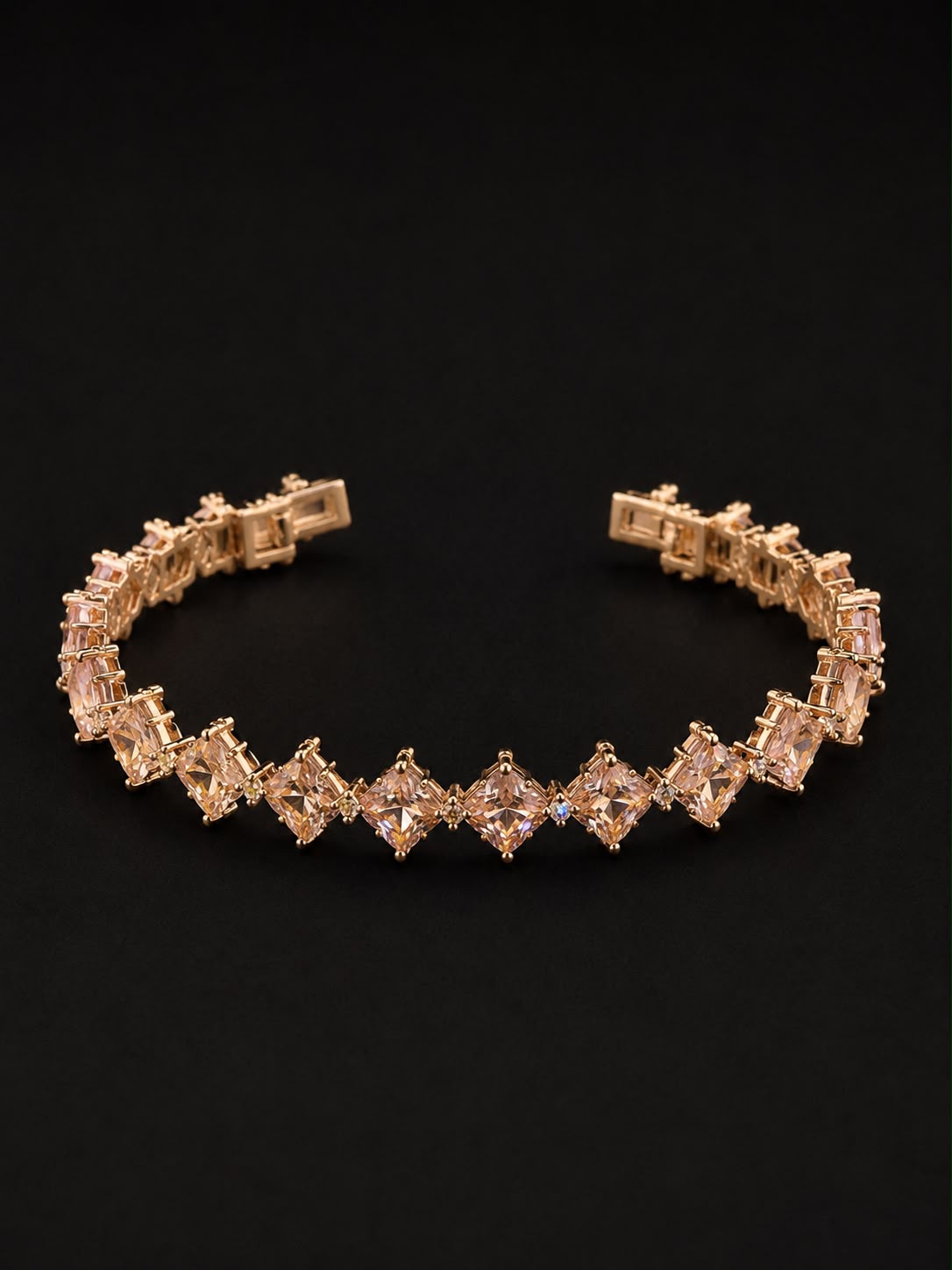 Champagne Prism Tennis Bracelet
